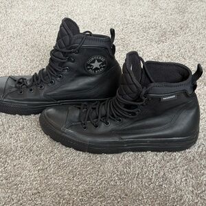 Converse Black Waterproof High-Top Sneakers